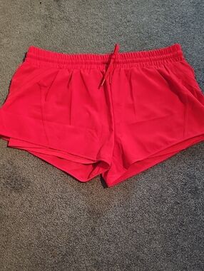 Red Zyia Athletic Shorts